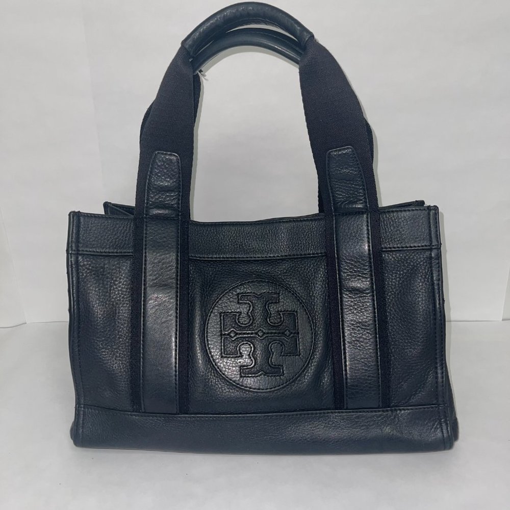 Tory Burch Black Leather Tote - Picture 1 of 10